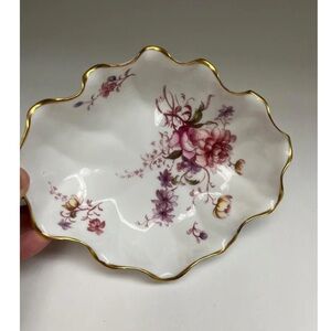 Vintage  Tuscan Candy Dish/ Fine English Bone China /Ceramic Jewelry Trinket/